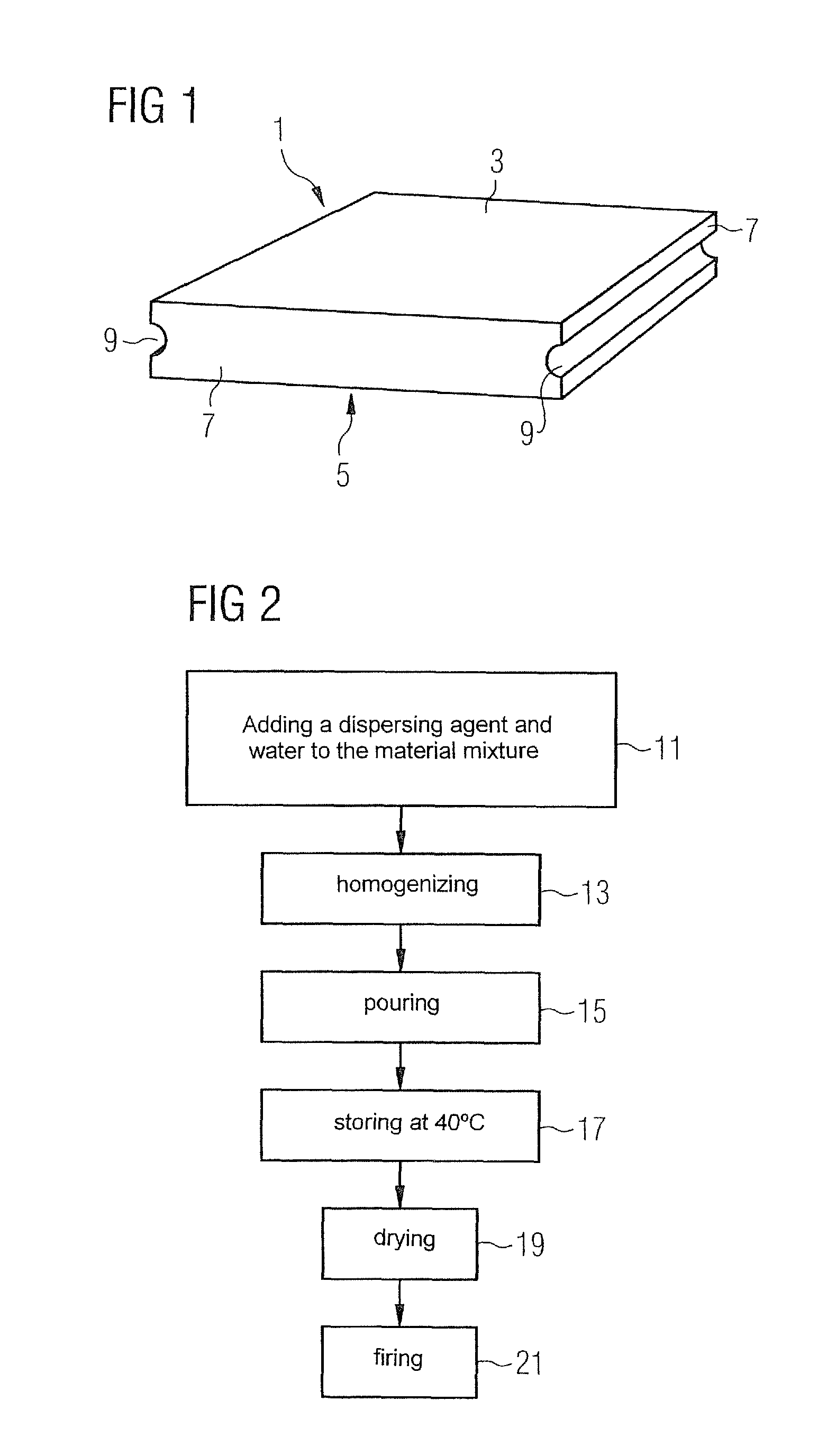 Material mixture for producing a fireproof material, fireproof molded body and method for the manufacturing thereof