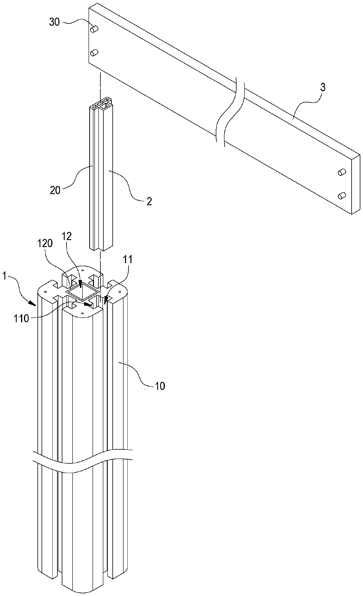 Combined type fence assembly