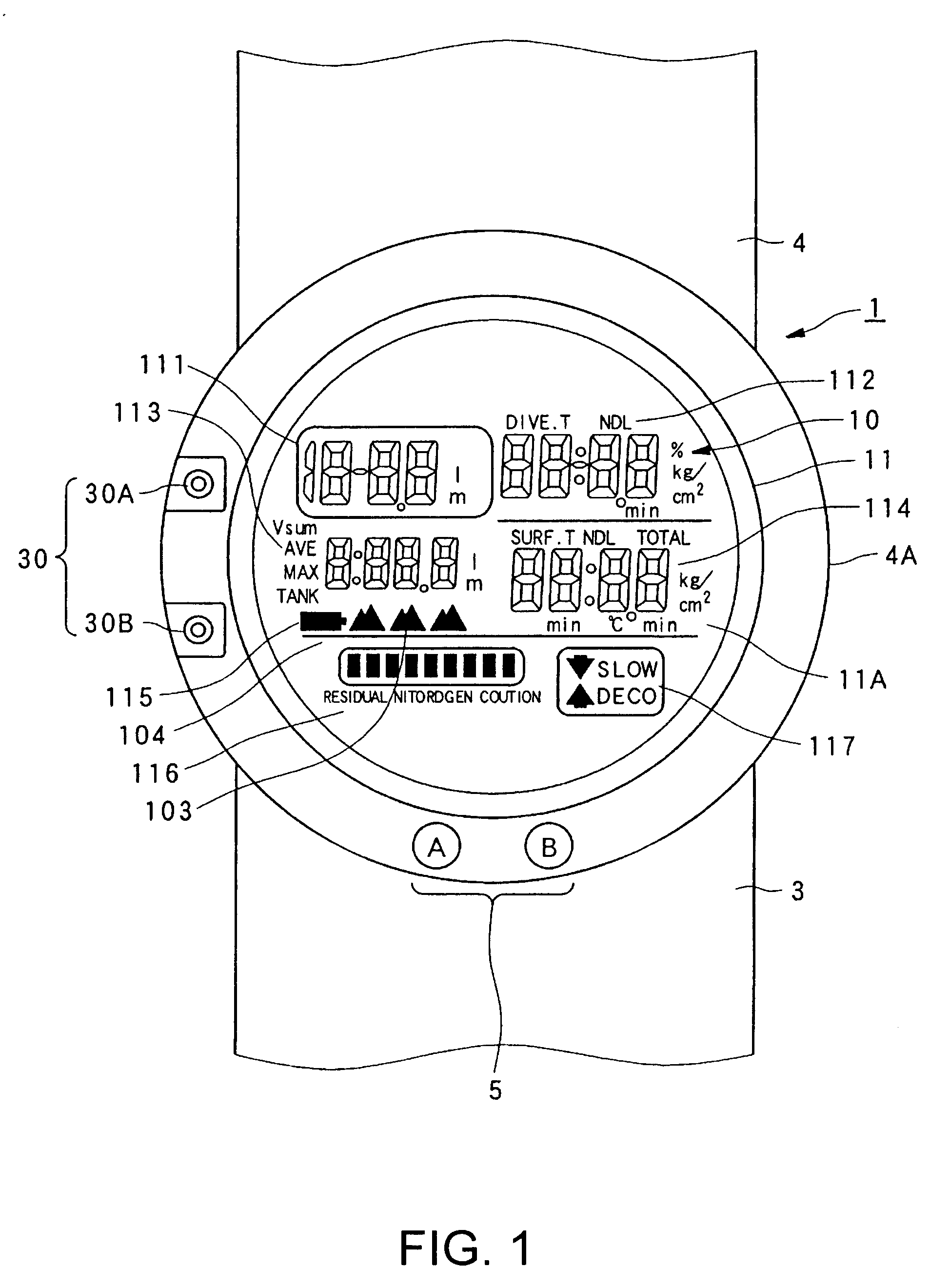 Diving information processing device, control method for a diving information processing device, and a control program