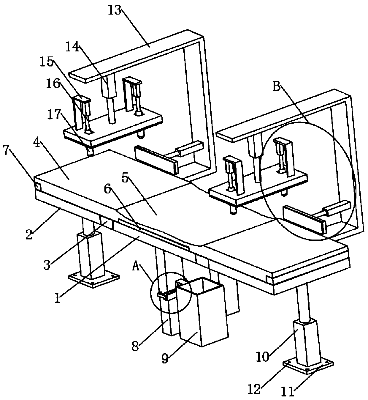 Fixing structure of electromagnetic extracorporeal shock wave lithotripter for gallstone treatment