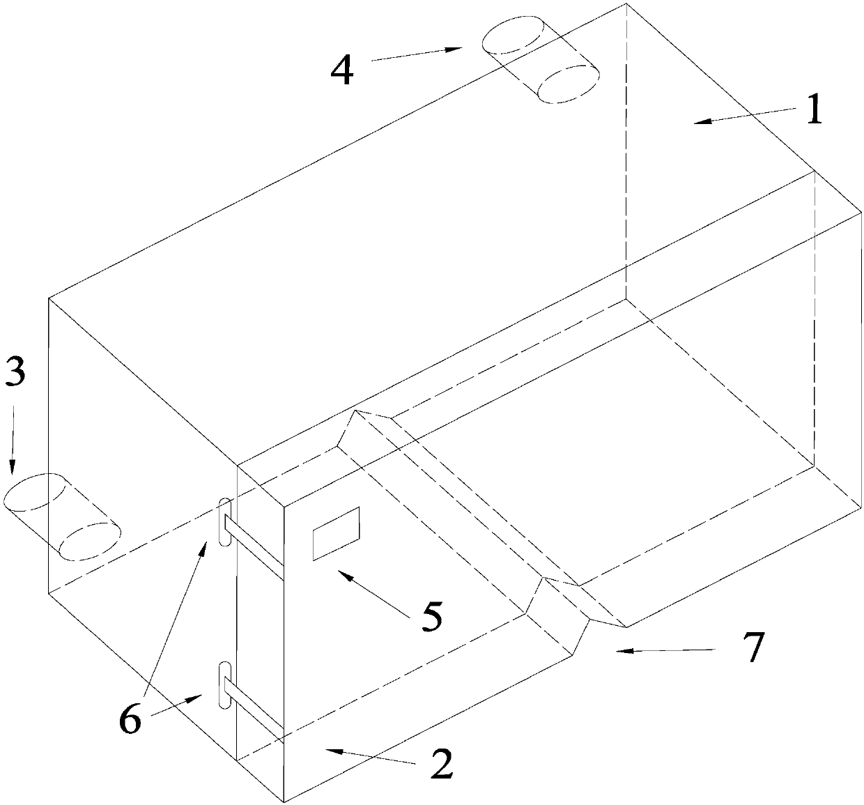 A special refrigerator for air duct air supply type cold storage