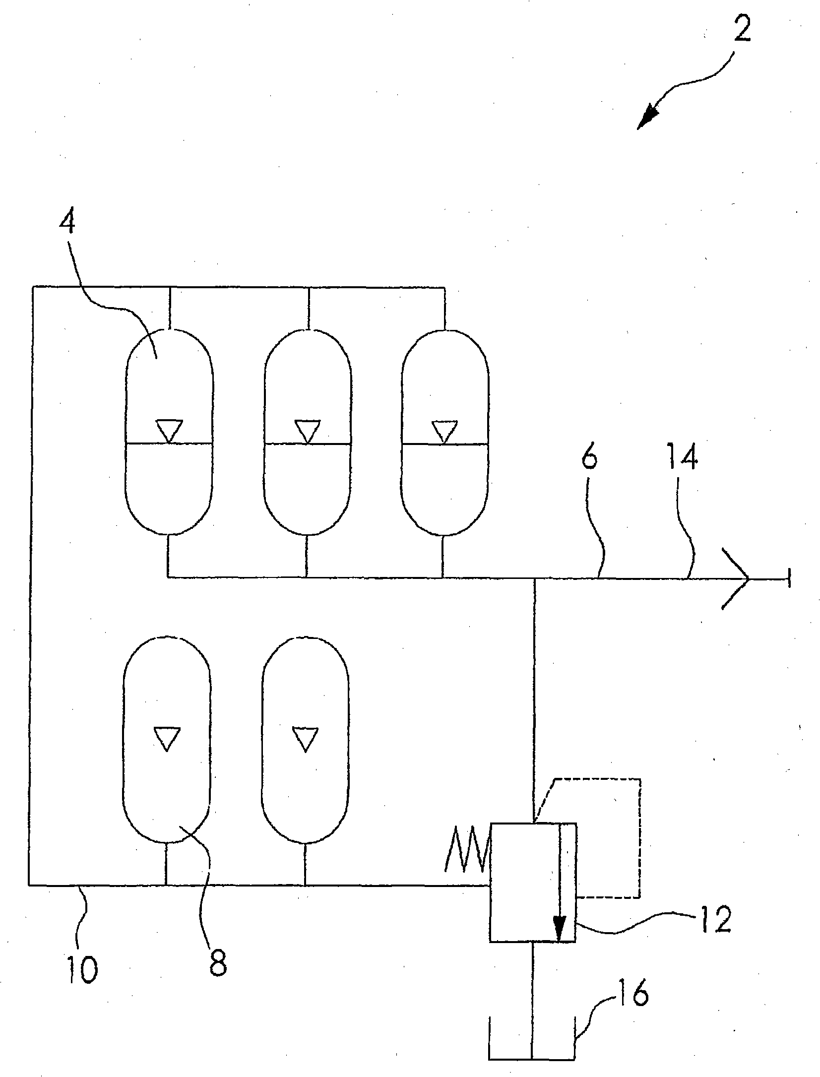 Compact hydraulic accumulator