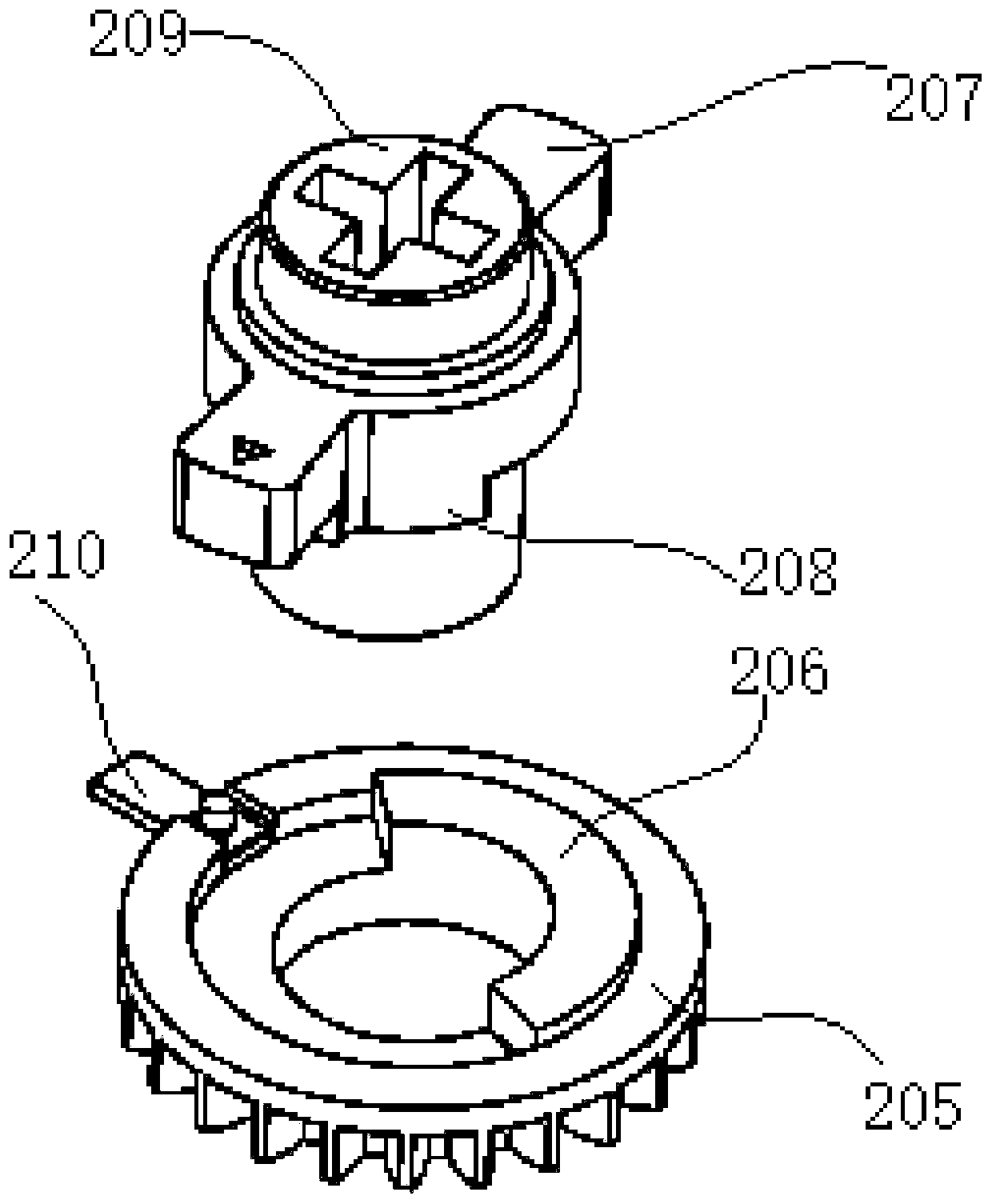 Anti-theft lock with modular drive device