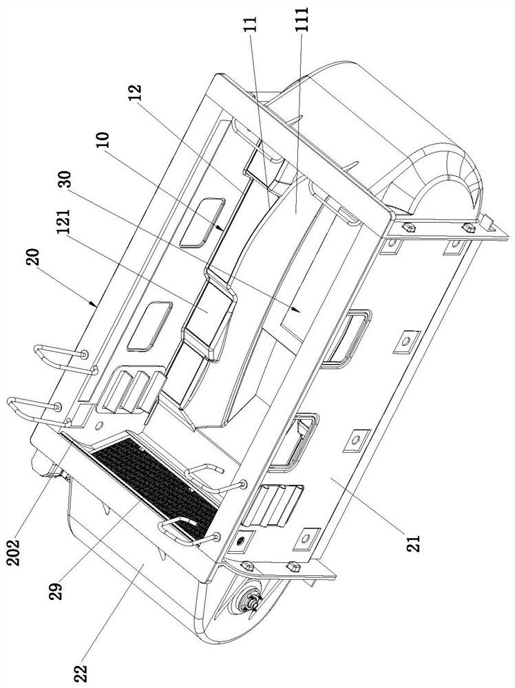 Tapered inclined pedal for training lower limbs in water