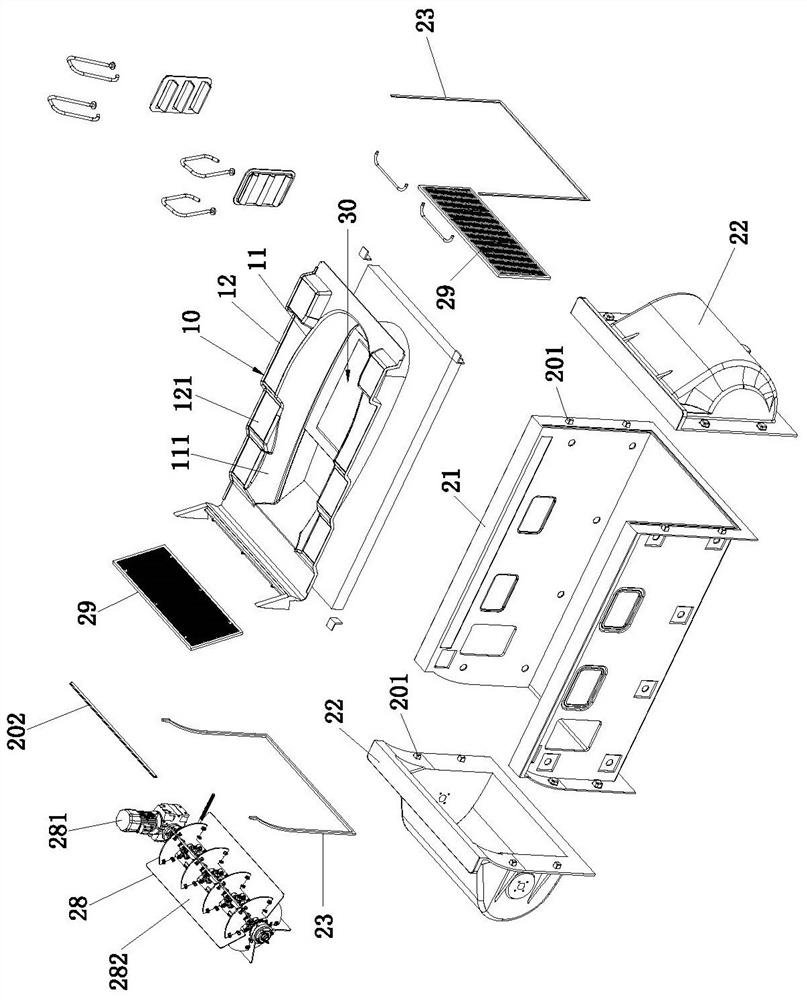 Tapered inclined pedal for training lower limbs in water