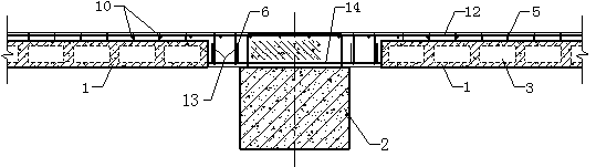 Assembling type plate-beam connecting joint and construction method thereof