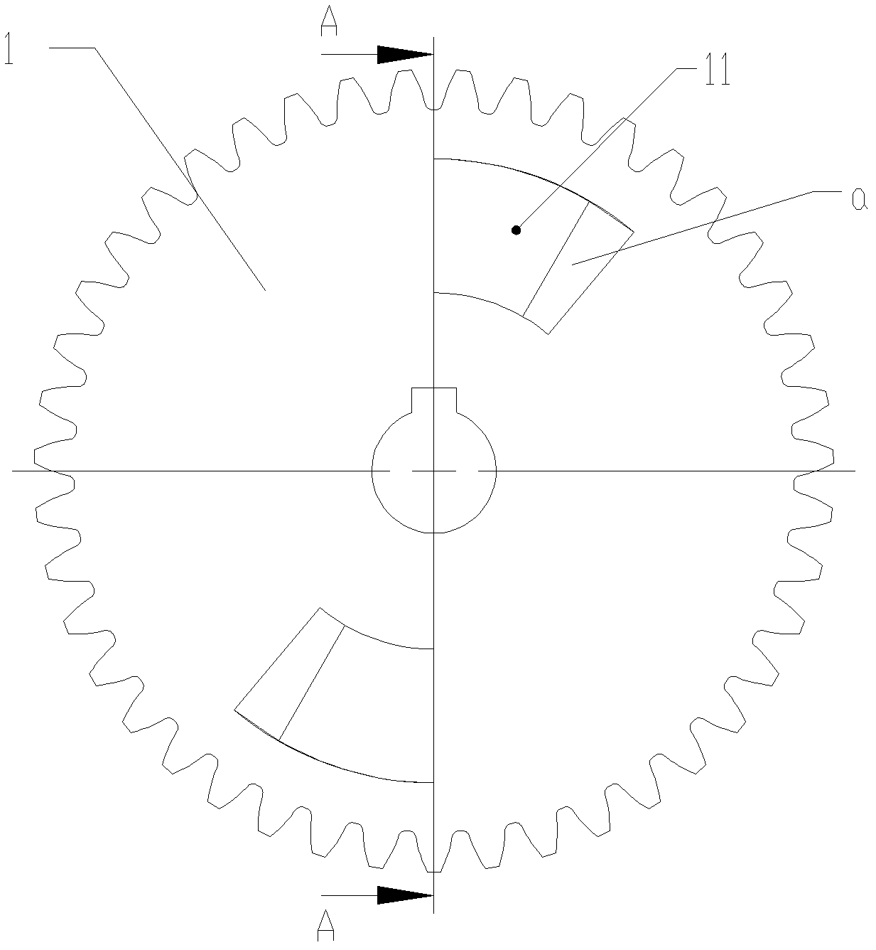 Gapless gear transmission device and method for removing gear transmission gap