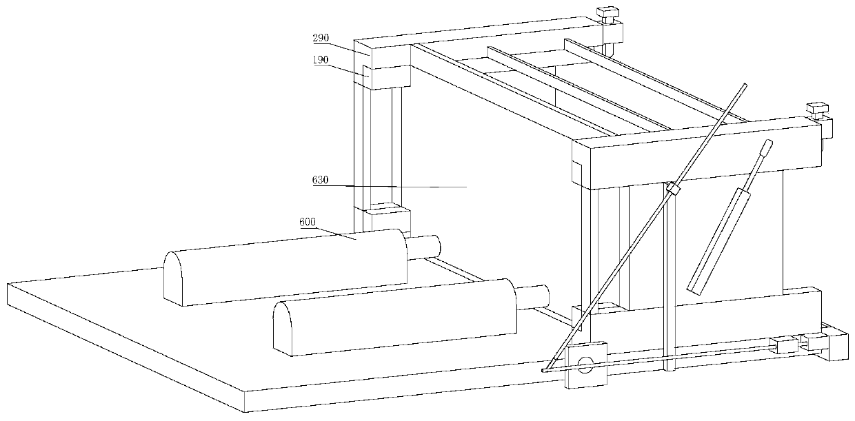 Cable trench cover plate laying device