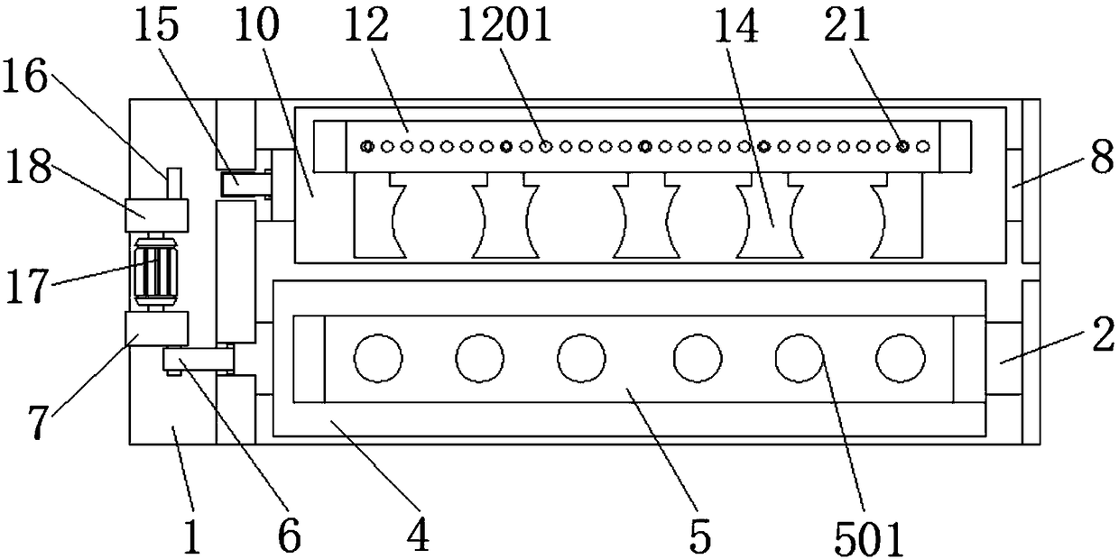 Test tube stand for chemical teaching