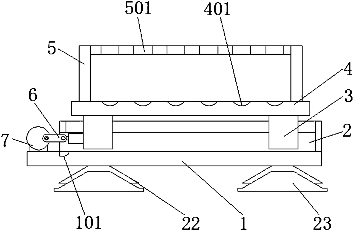 Test tube stand for chemical teaching