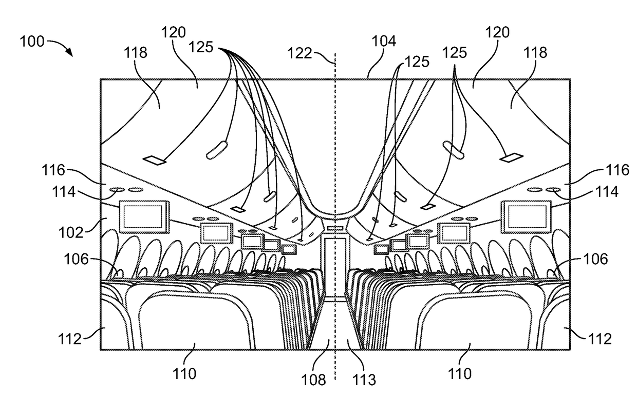 Vehicle stowage bin assemblies having weight sensors