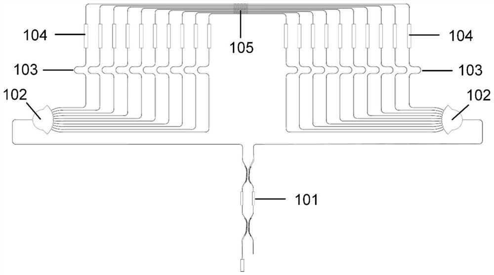 Method and device for increasing scanning angle of optical phased array