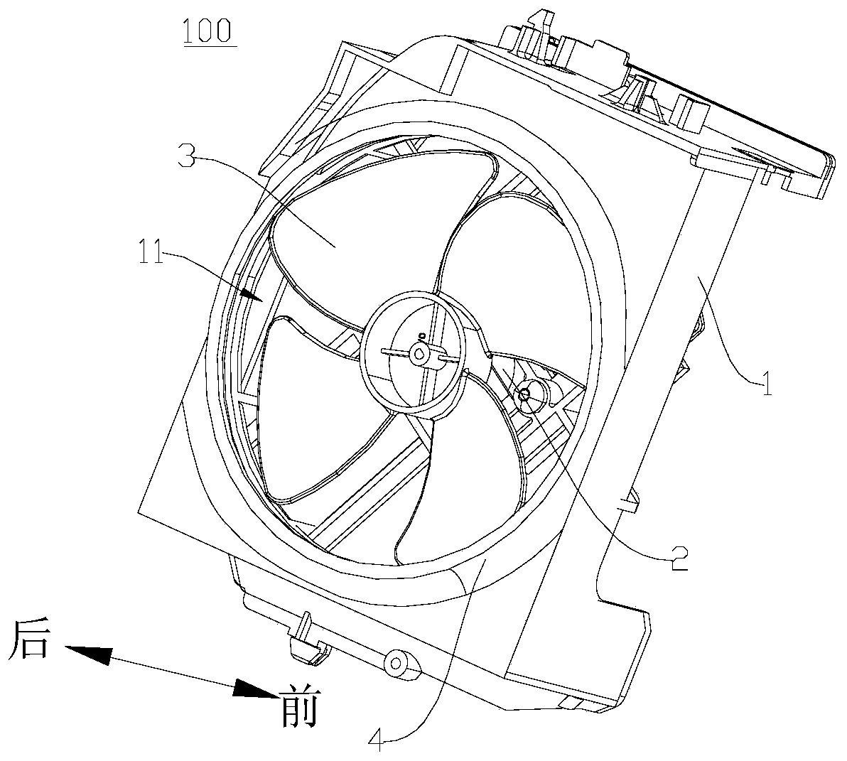 Fan assembly and household electrical appliance with it