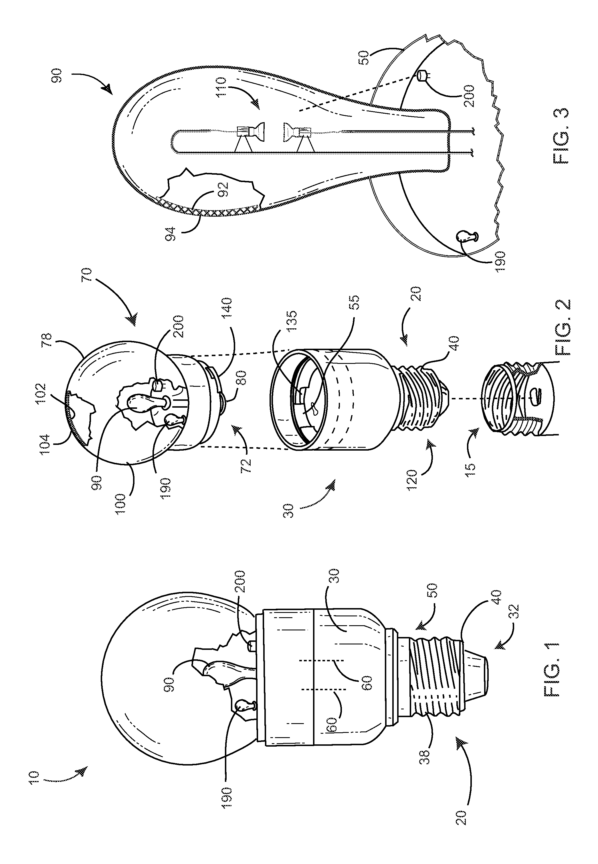 HID light bulb and base system