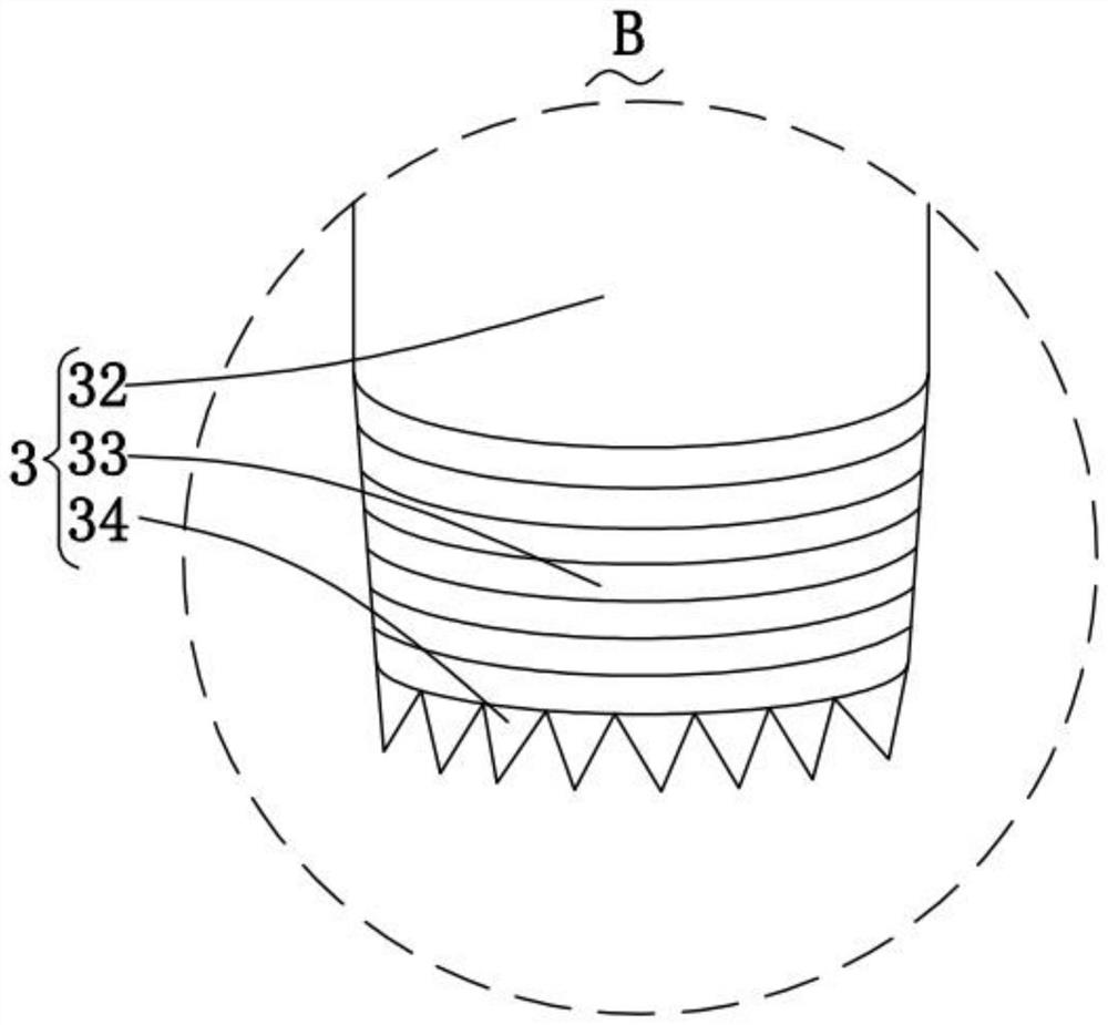 A soil-taking device and method for manufacturing underground heat storage reservoirs