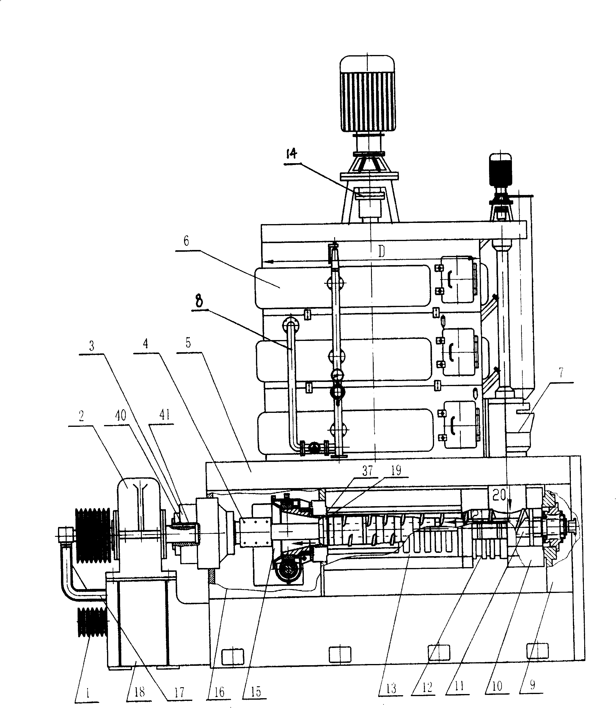 Large spiral oil press