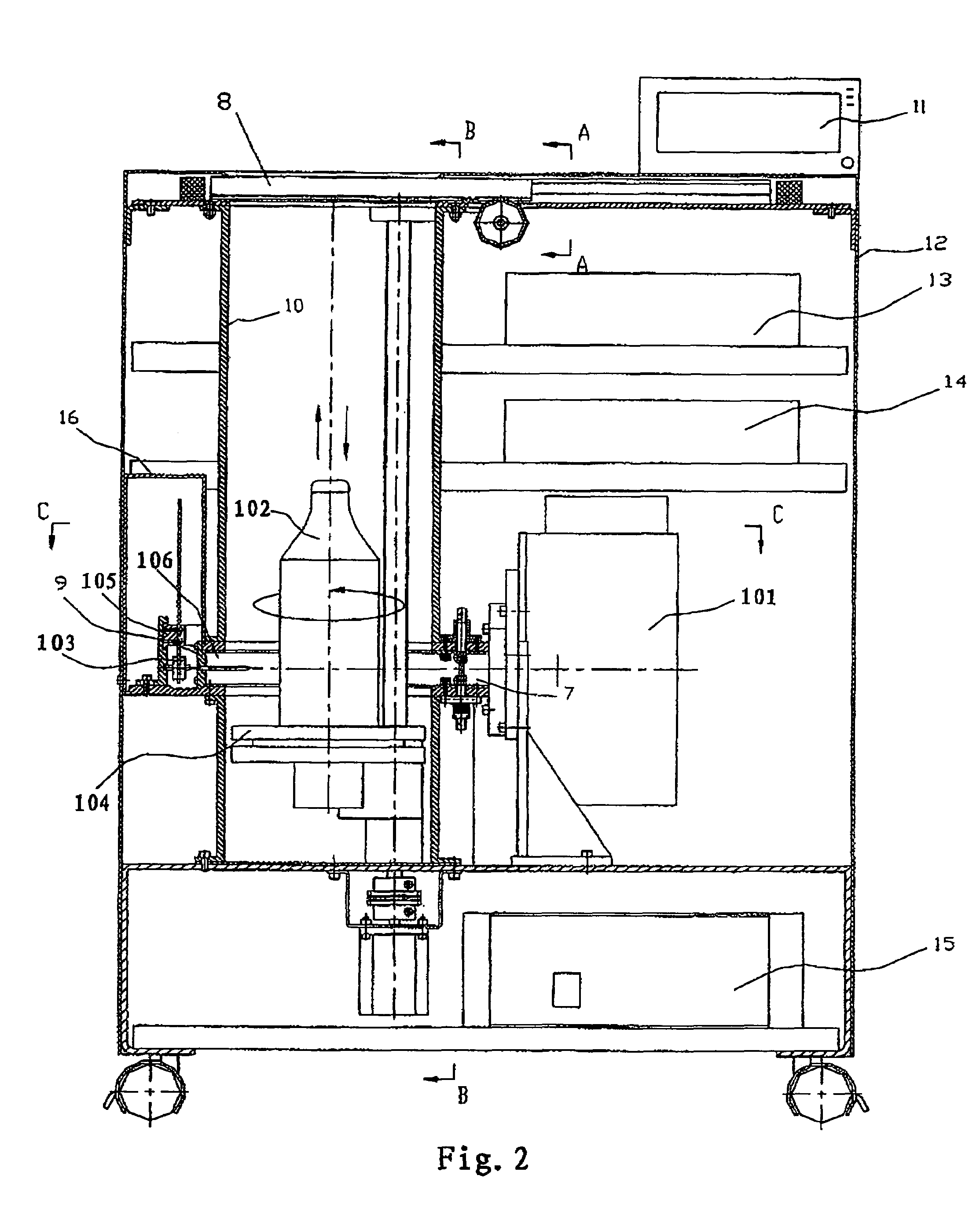 CT method and apparatus for liquid safety-detection with a radiation source