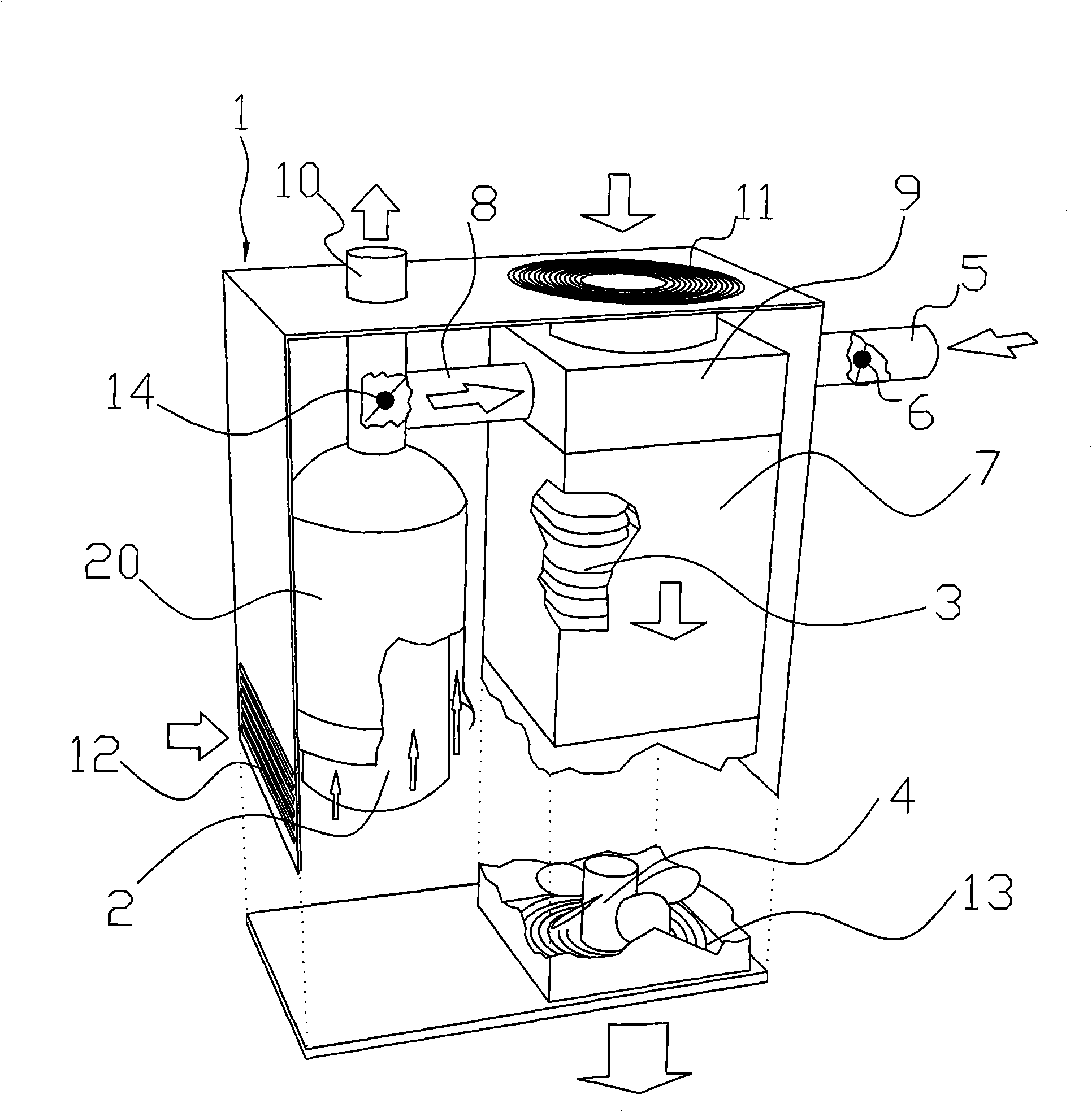 Heat pump type air conditioner outdoor machine