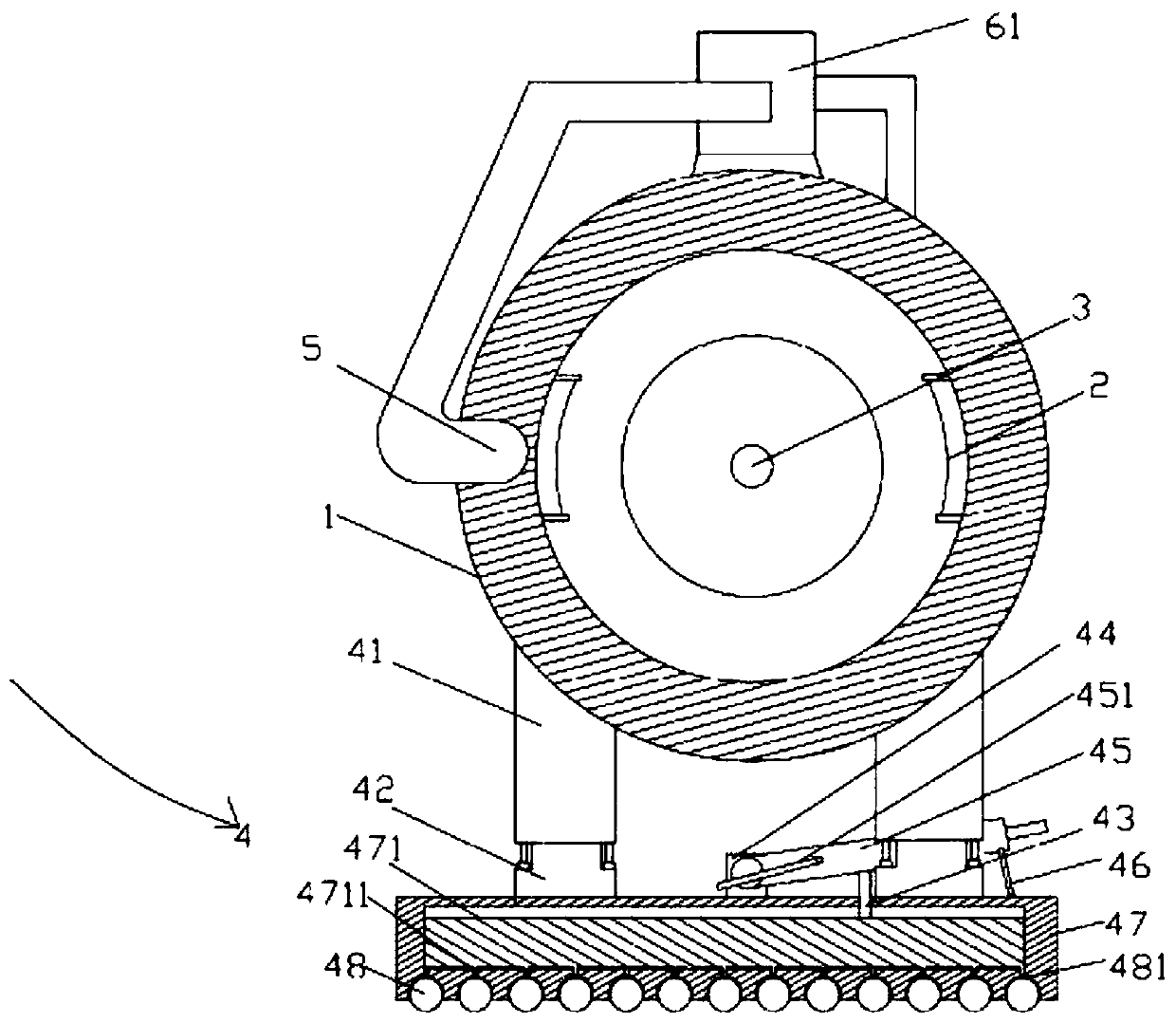 Cushioning type motor capable of working stably