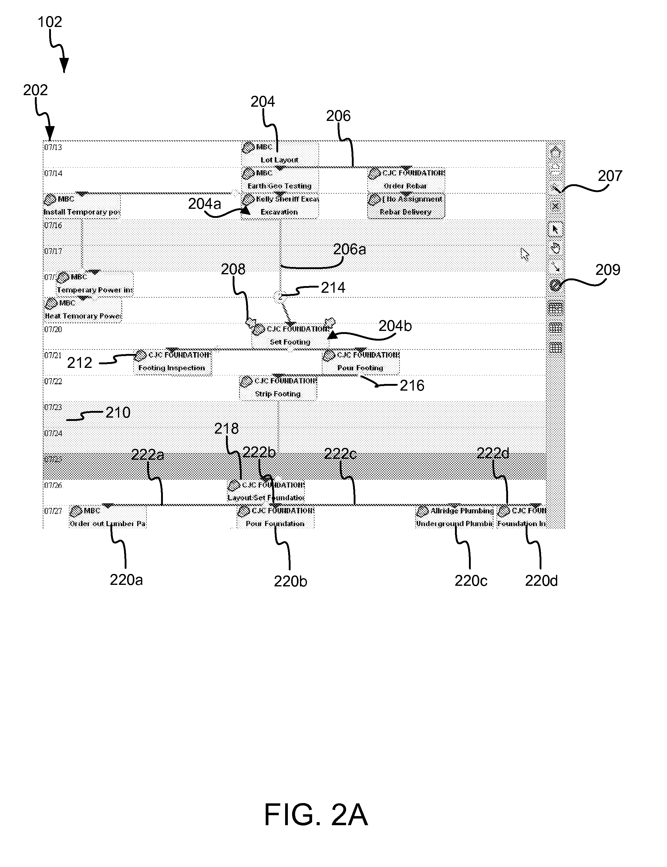 Apparatus, system, and method for presenting project scheduling information in combination with workflow information