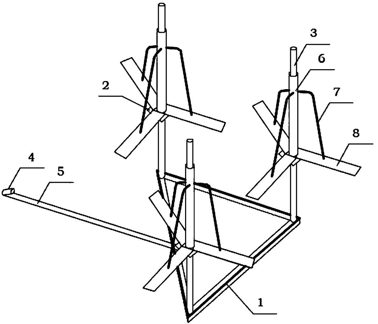 Multi-cable synchronous unwinding device