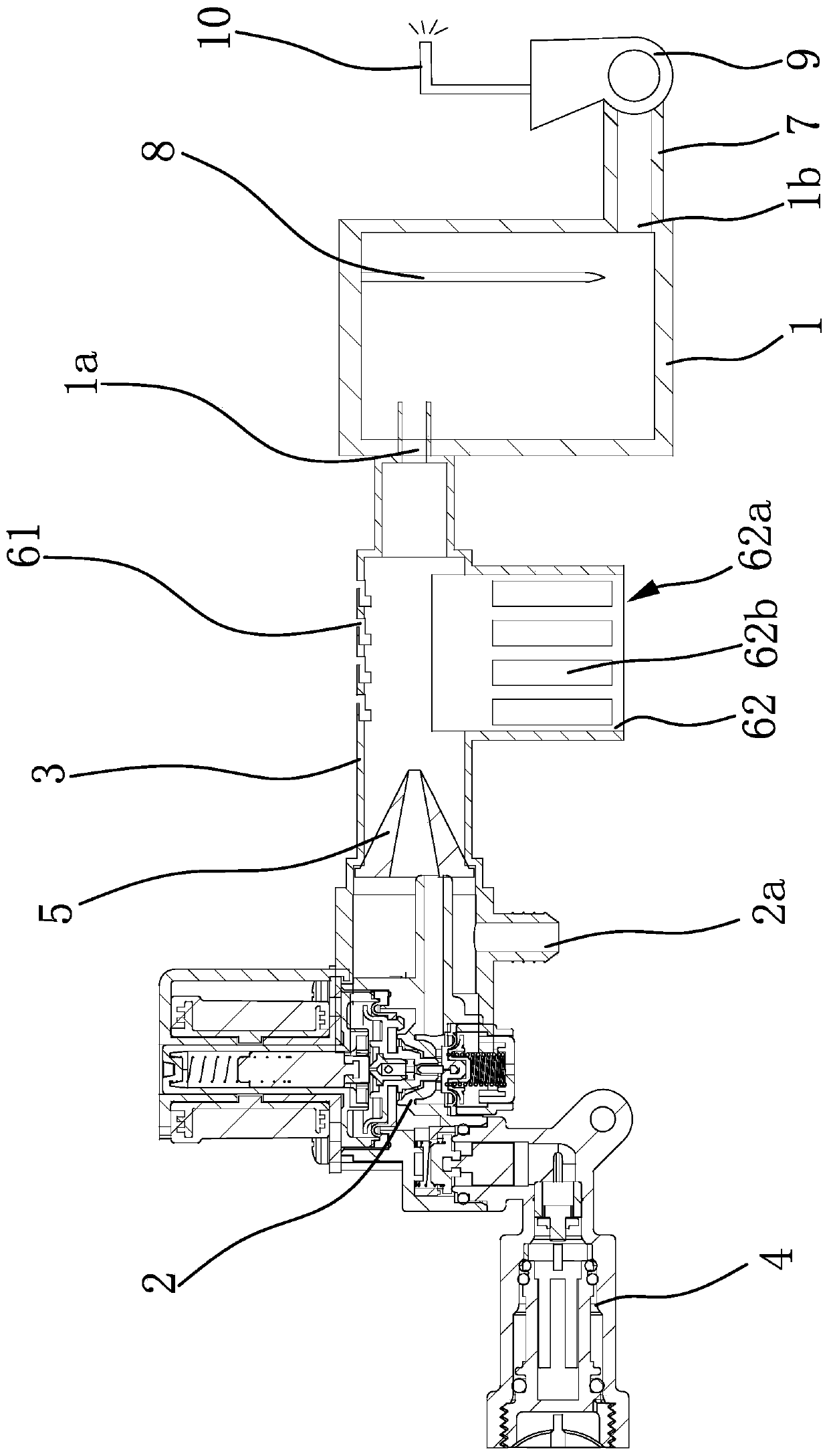 Cleaning waterway of intelligent closestool