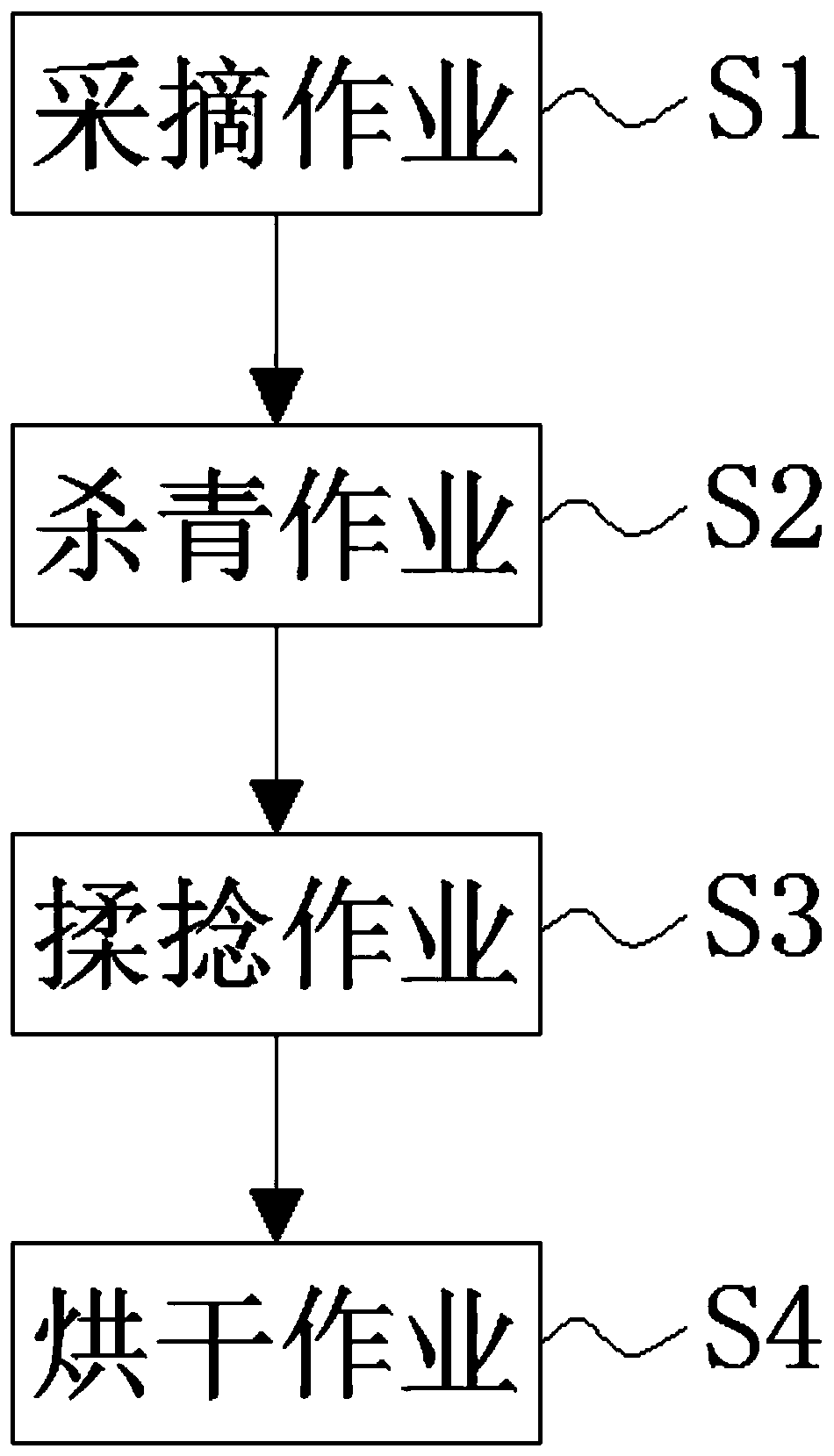 Preparation technology of black chokeberry tea