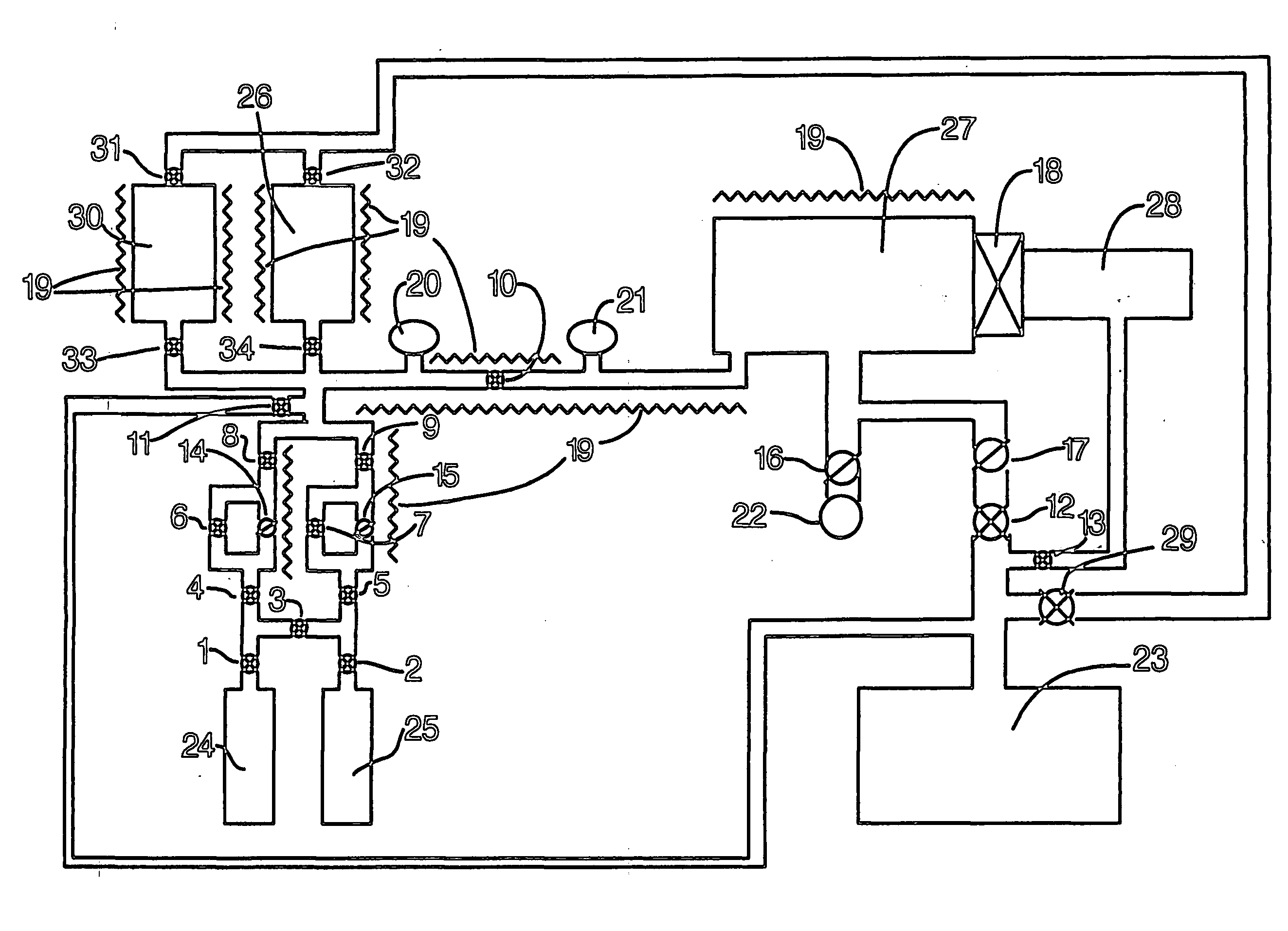 Apparatus for etching semiconductor samples and a source for providing a gas by sublimation thereto