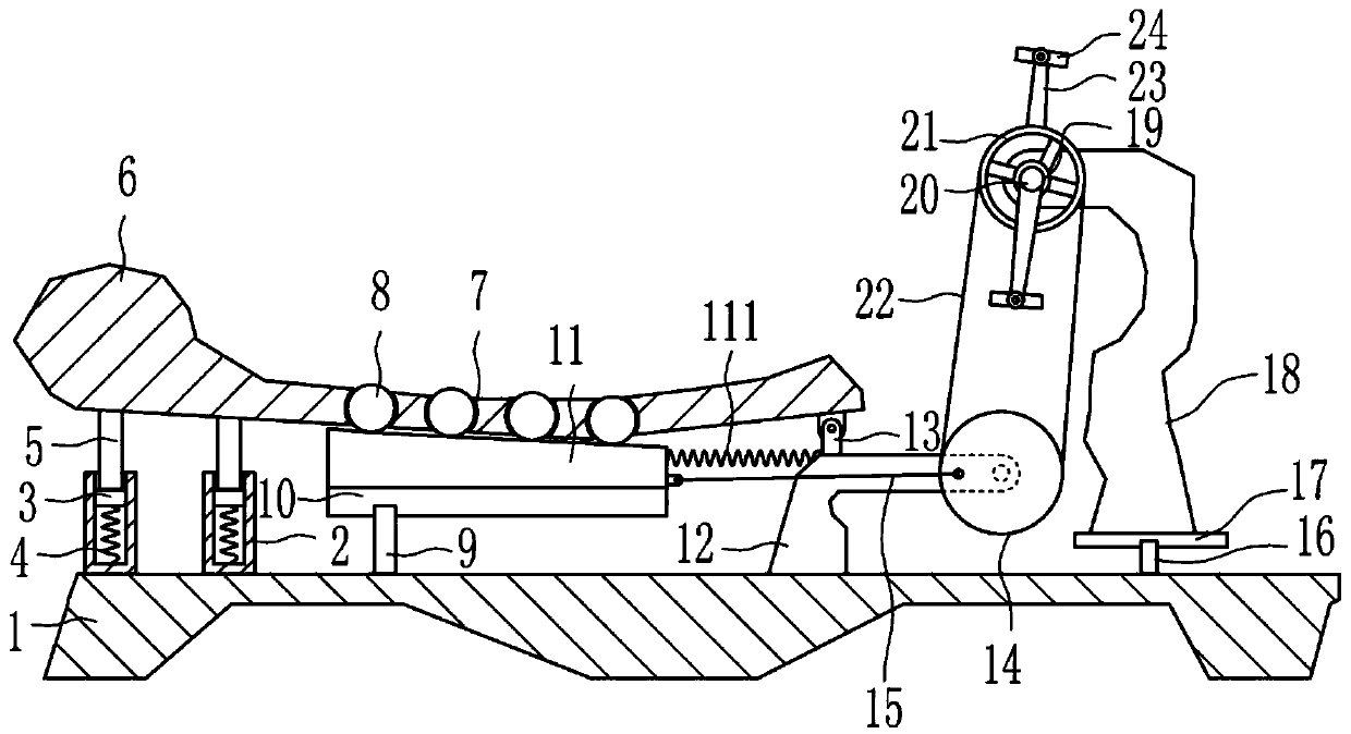 A medical exercise massage equipment for patients with lumbar disc herniation