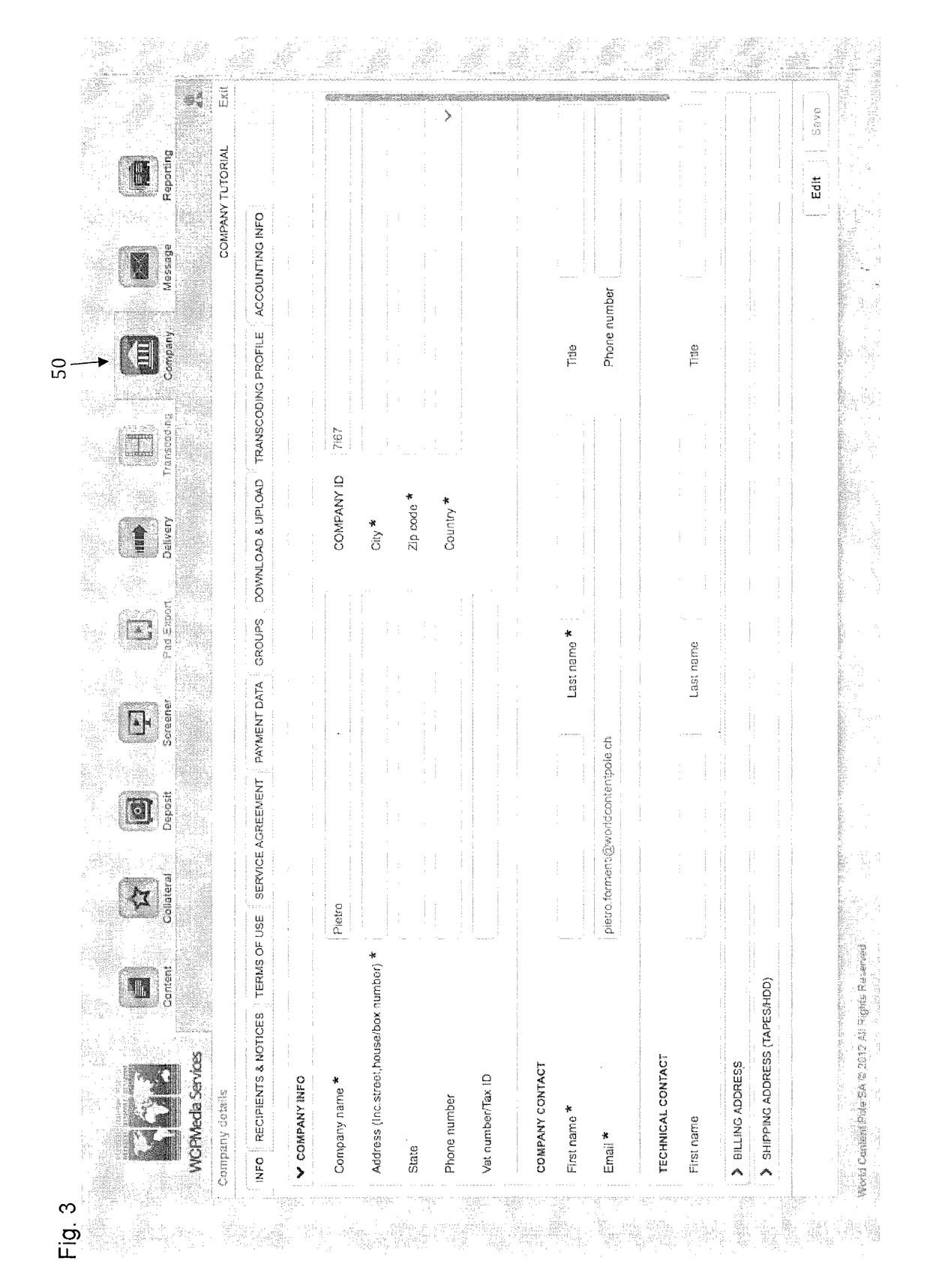 System for managing media content for the movie and/or entertainment industry