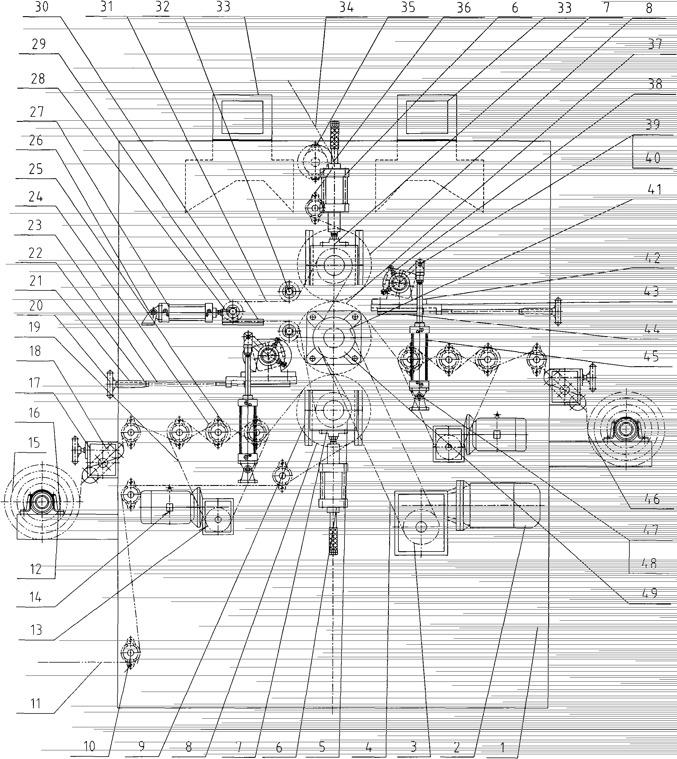 Double-burner flame laminating machine