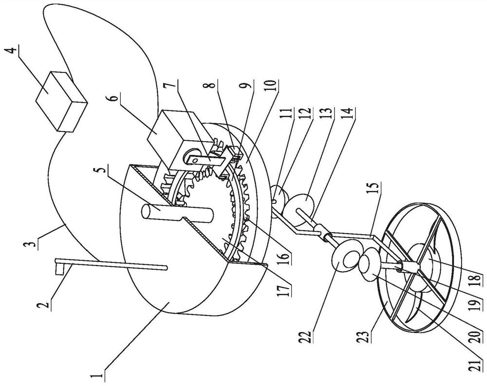 Crop inter-plant automatic weeding mechanism