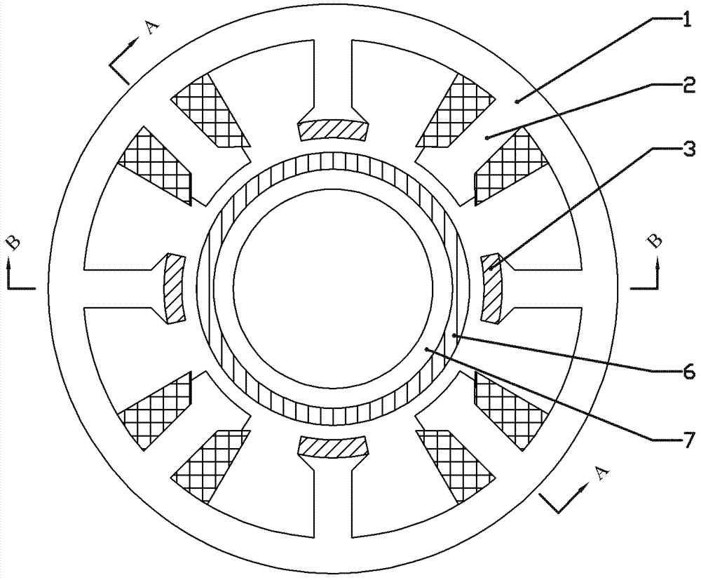 Mixed type driving and driven magnetic suspension bearing