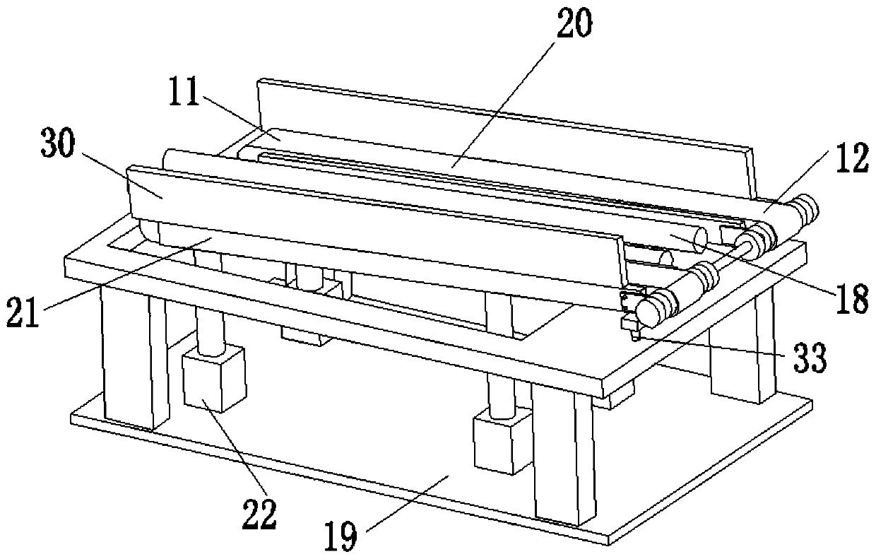 Production process of stone-plastic floor coated softwood