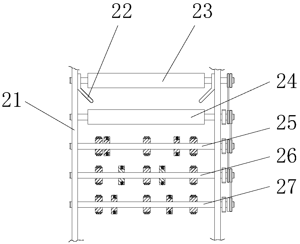 A paper bag packaging production line equipment