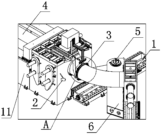 Intermediate-frequency pipe bending machine