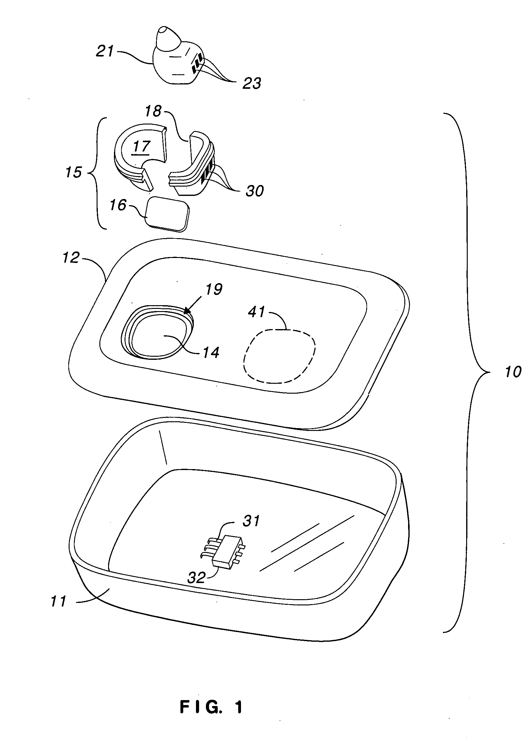 Modular charger for hearing aid