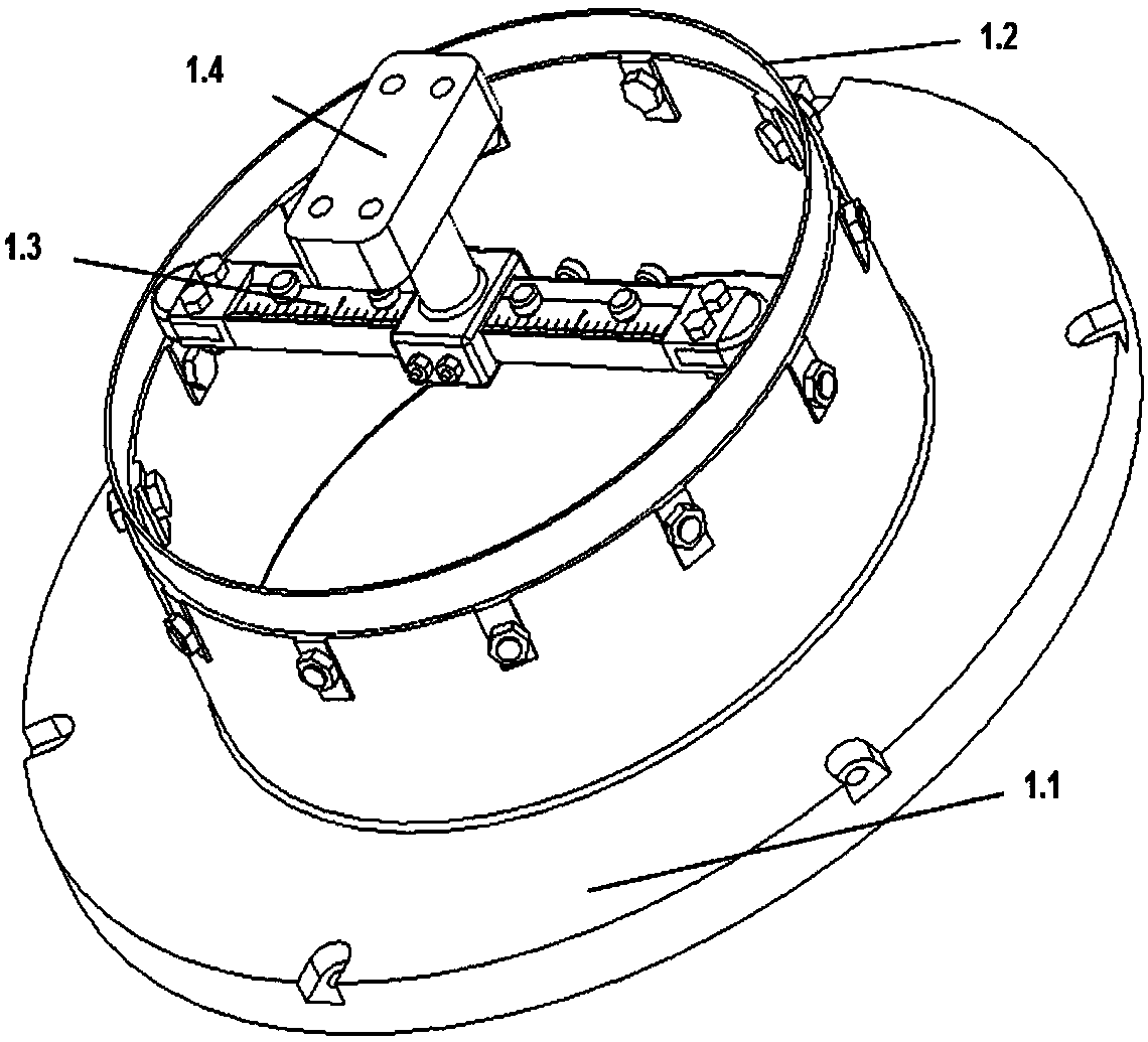 Fatigue wear testing clamp capable of accurately regulating and controlling radial deformation amount of flexible wheel and testing method