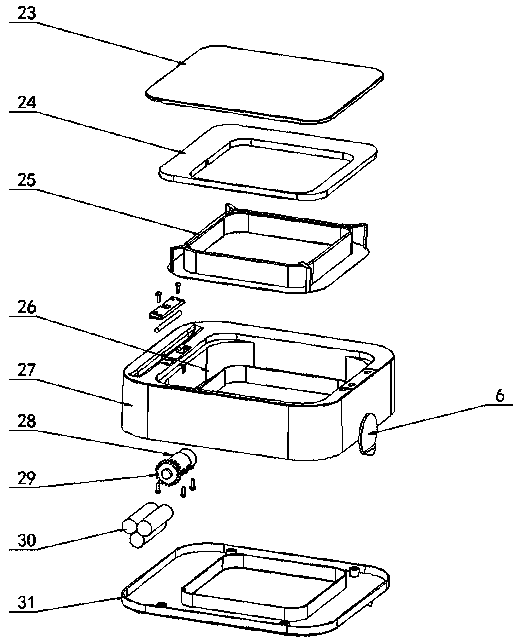 Garbage can garbage bag hot melting device