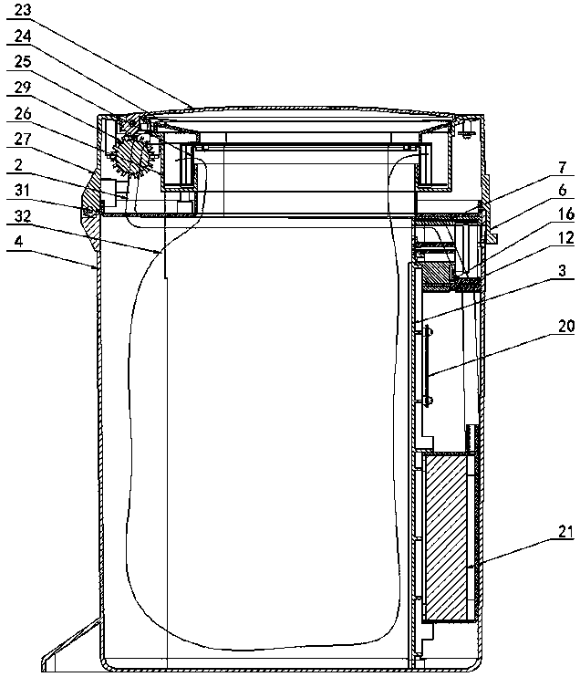 Garbage can garbage bag hot melting device