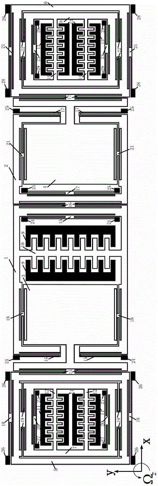 A micromechanical gyroscope with dual sensitive modes