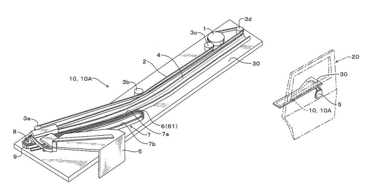 Wire harness routing structure