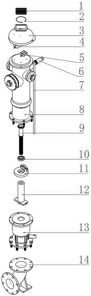 Intelligent integrated fire hydrant achieving remote water pressure detection