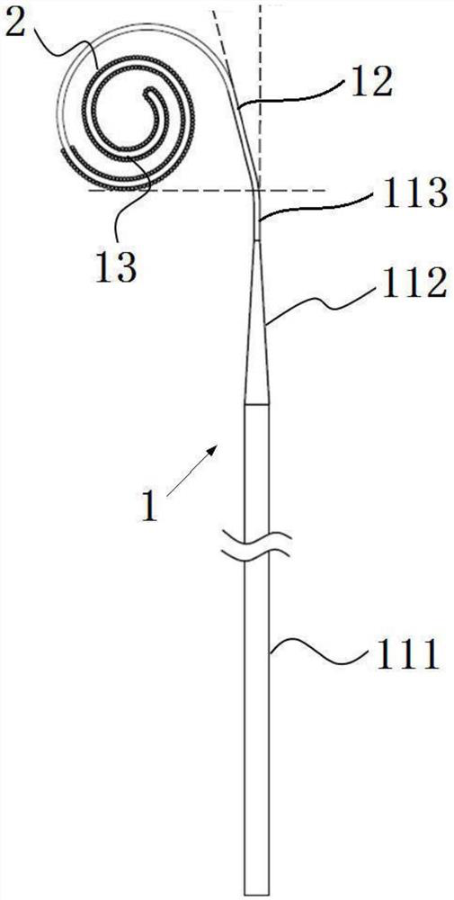 Percutaneous aortic valve implantation guide wire