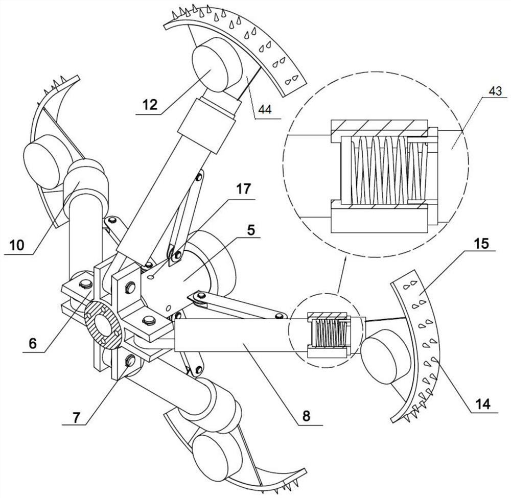 In-pipe composite visual automatic descaling device and descaling method