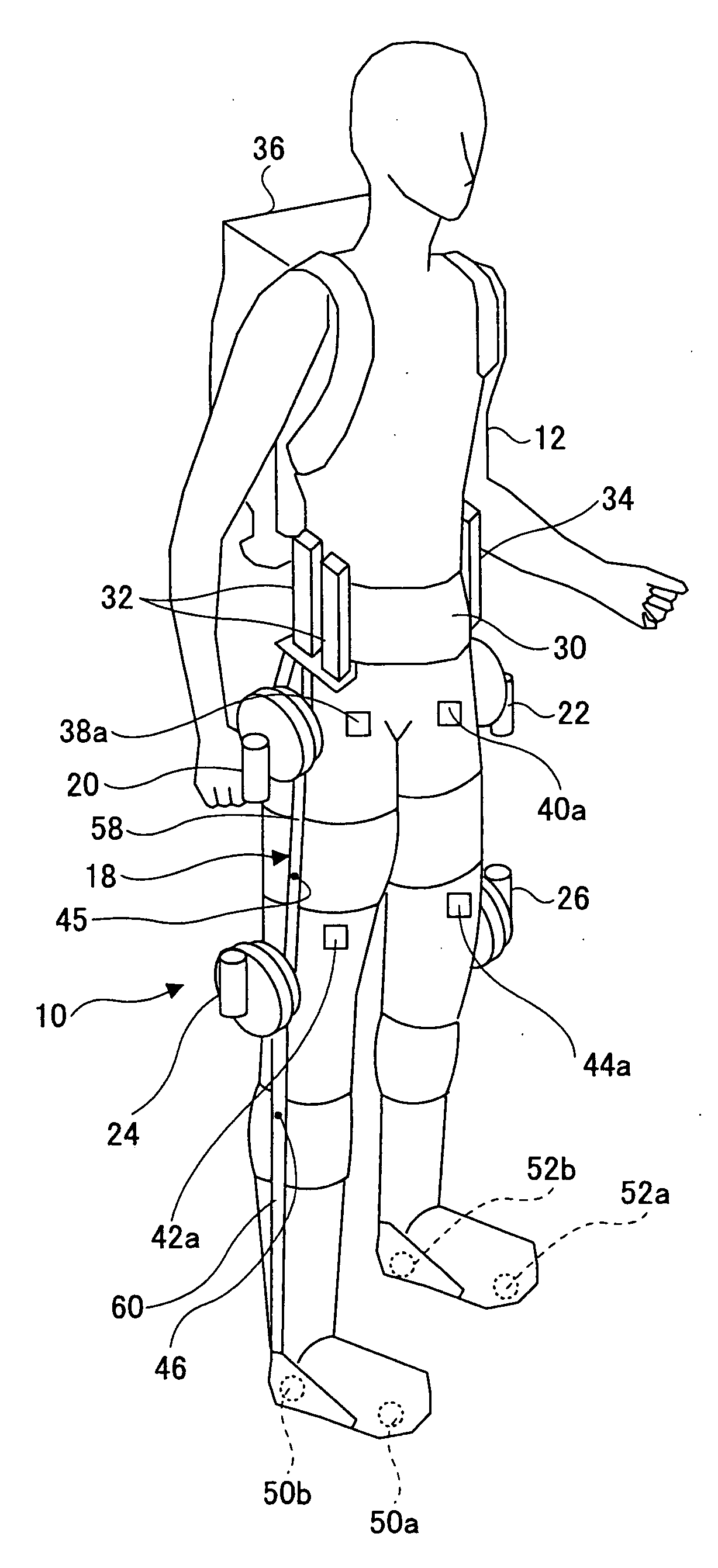 Wearing-Type Motion Assistance Device and Program for Control