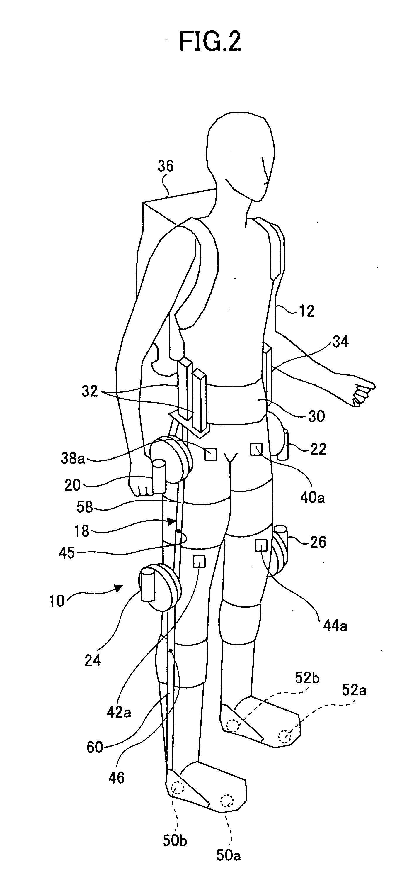 Wearing-Type Motion Assistance Device and Program for Control