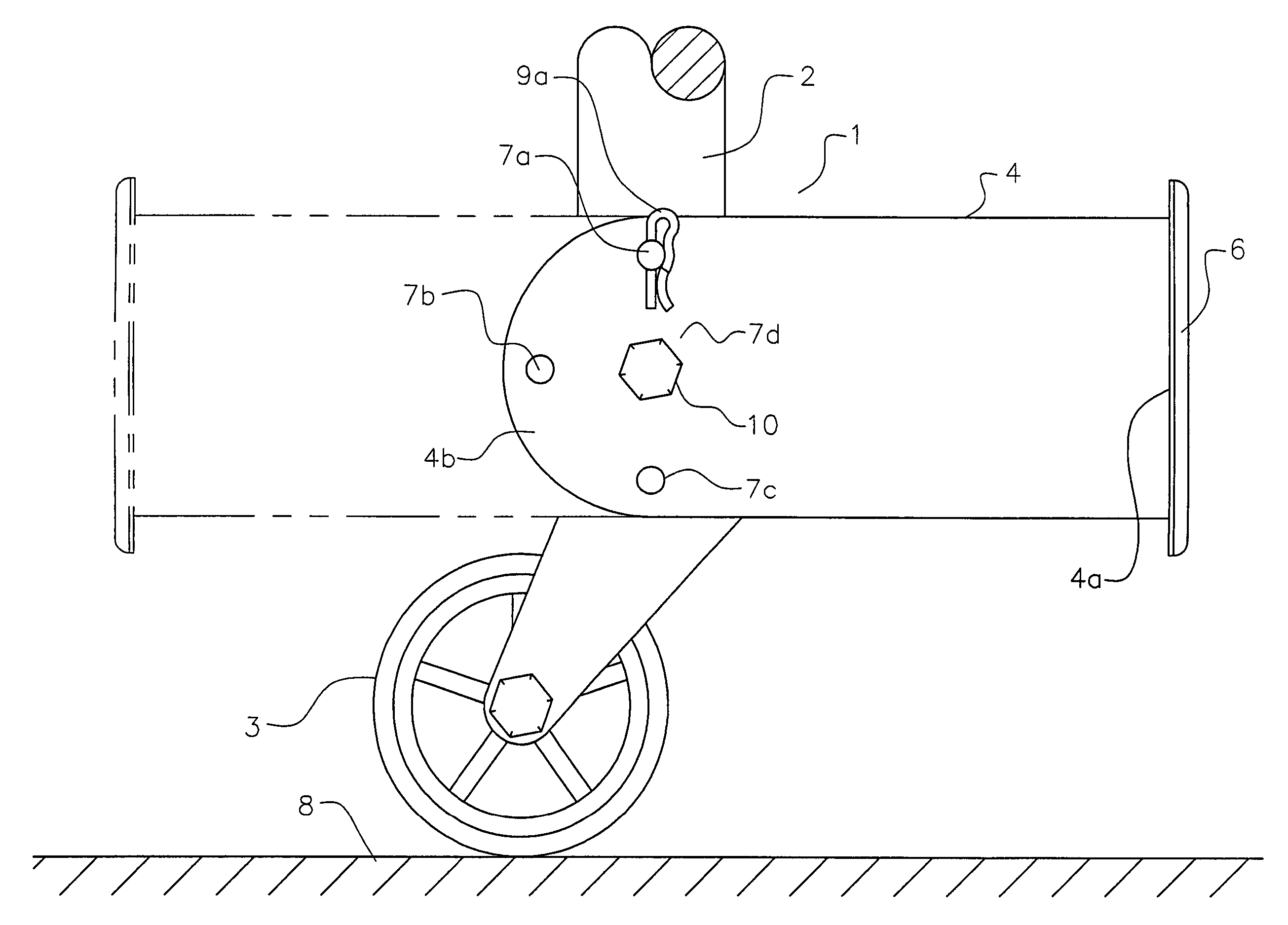 Jack with an optional pivoting foot