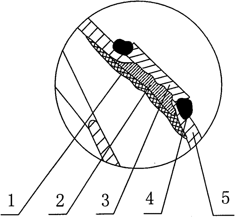 Process for repairing worn discharging head of rotor scale