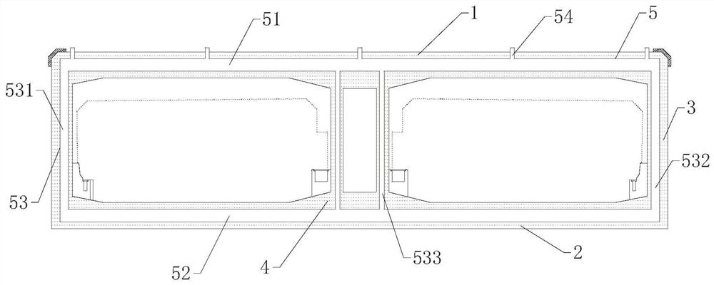 Self-weight-adjustable immersed tube of reinforced concrete embedded tube and design and construction method